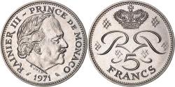 World Coins - Coin, Monaco, Rainier III, 5 Francs, 1971, , Copper-nickel, KM:150