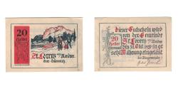 World Coins - Banknote, Austria, St. Lorenz am Mondsee O.Ö. Gemeinde, 20 Heller, paysage