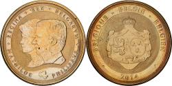 World Coins - Belgium, Medal, Mathilde et Philippe, 2014, Copper-nickel Aluminium,