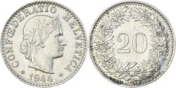 World Coins - Coin, Switzerland, 20 Rappen, 1944