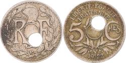 World Coins - Coin, France, 5 Centimes, 1922, Paris, Trou Décentré, , Cupronickel