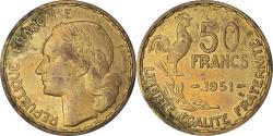 World Coins - Coin, France, Guiraud, 50 Francs, 1951, Paris, , Aluminum-Bronze