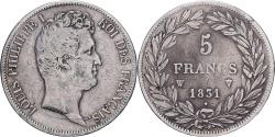 World Coins - France, Louis Philippe I, 5 Francs, 1831, Lille, Silver, , Gadoury:676