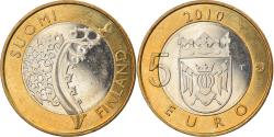 World Coins - Finland, 5 Euro, 2010, Vantaa, , Bi-Metallic, KM:158