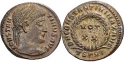 Ancient Coins - Constantine I, Reduced follis, 320, Thessalonica, Bronze, , RIC:101