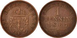 World Coins - Coin, German States, PRUSSIA, Wilhelm I, Pfennig, 1867, , Copper