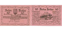 World Coins - Banknote, Austria, Dorf, 10 Heller, Blason 1920-10-31, UNC(63), Mehl:FS 129Ia