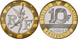 World Coins - France, 10 Francs, Génie, 2001, Monnaie de Paris, Proof, Bi-Metallic