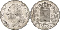 World Coins - France, 5 Francs, Louis XVIII, 1822, Paris, Silver, , Gadoury:614