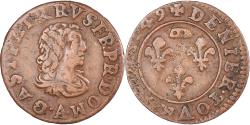 World Coins - Coin, France, Gaston d'Orléans, Denier Tournois, 1649, Trévoux,