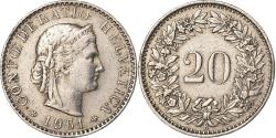World Coins - Switzerland, 20 Rappen, 1961, Bern, Copper-nickel, , KM:29a