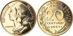 World Coins - Coin, France, Marianne, 20 Centimes, 2001, Paris, , Aluminum-Bronze