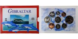 World Coins - Gibraltar, Elizabeth II, Set 1 penny to 5 pounds, 2000, Pobjoy Mint, BU