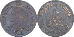 World Coins - France, Napoleon III, 2 Centimes, 1862, Bordeaux, Bronze, , Gadoury:104