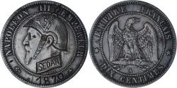 World Coins - Coin, France, Napoléon III, 10 Centimes, 1870, Paris, Satirique,