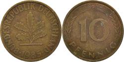 World Coins - Coin, GERMANY - FEDERAL REPUBLIC, 10 Pfennig, 1985, Munich, , Brass