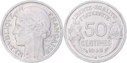 World Coins - Coin, France, Morlon, 50 Centimes, 1945, Beaumont - Le Roger,