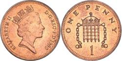 World Coins - Coin, Great Britain, Elizabeth II, Penny, 1989, , Bronze, KM:935