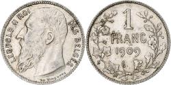 World Coins - Coin, Belgium, Franc, 1909, , Silver, KM:56.1