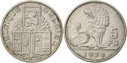 World Coins - Coin, Belgium, 5 Francs, 5 Frank, 1938, , Nickel, KM:116.1