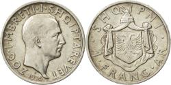 World Coins - Coin, Albania, Zog I, Frang Ar, 1935, Rome, , Silver, KM:16