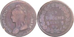 World Coins - Coin, France, Dupré, Decime, AN 8, Strasbourg, , Copper, Gadoury:187a