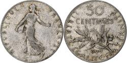 World Coins - Coin, France, Semeuse, 50 Centimes, 1900, Paris, , Silver, KM:854