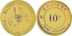 World Coins - Coin, France, Mairie de Baziège, Baziège, 10 Centimes, , Cardboard