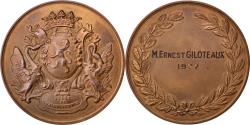 World Coins - France, Medal, French Fifth Republic, Politics, Society, War, 1977,