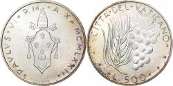 World Coins - Vatican, Paul VI, 500 Lire, 1972 (Anno X), Rome, Silver, , KM:123