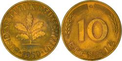 World Coins - Coin, GERMANY - FEDERAL REPUBLIC, 10 Pfennig, 1950, Karlsruhe, , Brass