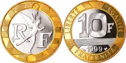 World Coins - Coin, France, Génie, 10 Francs, 1999, Paris, Proof, , Bi-Metallic