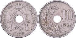 World Coins - Belgium, Albert I, 10 Centimes, 1920, Brussels, Copper-nickel,
