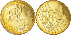World Coins - Cyprus, 50 Euro Cent, 2003, unofficial private coin, , Copper Plated