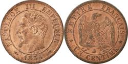 World Coins - Coin, France, Napoleon III, Napoléon III, Centime, 1854, Strasbourg,
