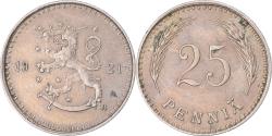 World Coins - Coin, Finland, 25 Penniä, 1921