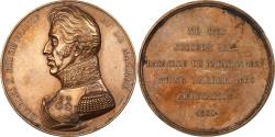 World Coins - France, Medal, Les Rois de France, Charles X, 1834, Bronze, Caqué,