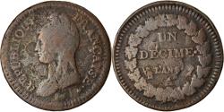 World Coins - Coin, France, Dupré, Decime, AN 5, Paris, Refrappage du 2 décimes,