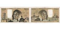 World Coins - France, 500 Francs, Pascal, 1973-10-04, X.32, EF(40-45)