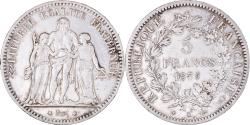 World Coins - Coin, France, Hercule, 5 Francs, 1875, Bordeaux, , Silver, KM:820.2
