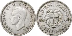 World Coins - Great Britain, George VI, 3 Pence, 1941, Silver, , KM:848