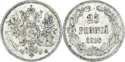 World Coins - Coin, Finland, Nicholas II, 25 Penniä, 1916, Helsinki, , Silver