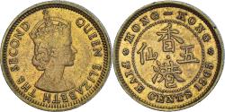 World Coins - Coin, Hong Kong, 5 Cents, 1965