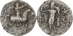 Ancient Coins - Indo-Scythian Kingdom, Azes I, Drachm, ca. 58-12 BC, Taxila, Silver,