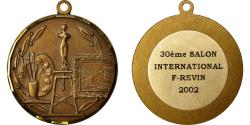 World Coins - France, Medal, 30e Salon International, Arts & Culture, 2002, , Bronze