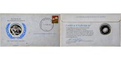 World Coins - Australia, Medal + stamp, United Nations, 1976, Silver, Proof,