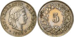 World Coins - Coin, Switzerland, 5 Rappen, 1943, Bern, , Copper-nickel, KM:26