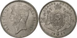 World Coins - Belgium, 20 Francs, 20 Frank, 1932, Royal Belgium Mint, Nickel,