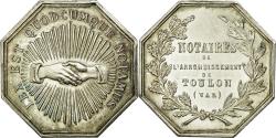 World Coins - France, Token, Notaires de l'Arrondissement de Toulon, , Silver