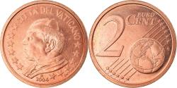 World Coins - Vatican, Jean-Paul II, 2 Euro Cent, 2004, Rome, , Copper Plated Steel